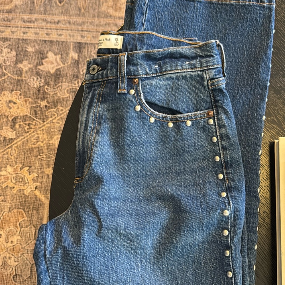 Abercrombie studded jeans